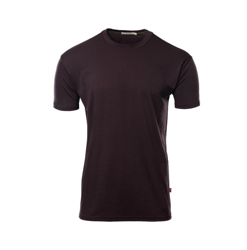 Aclima LightWool 180 classic tee M's Chocolate Plum