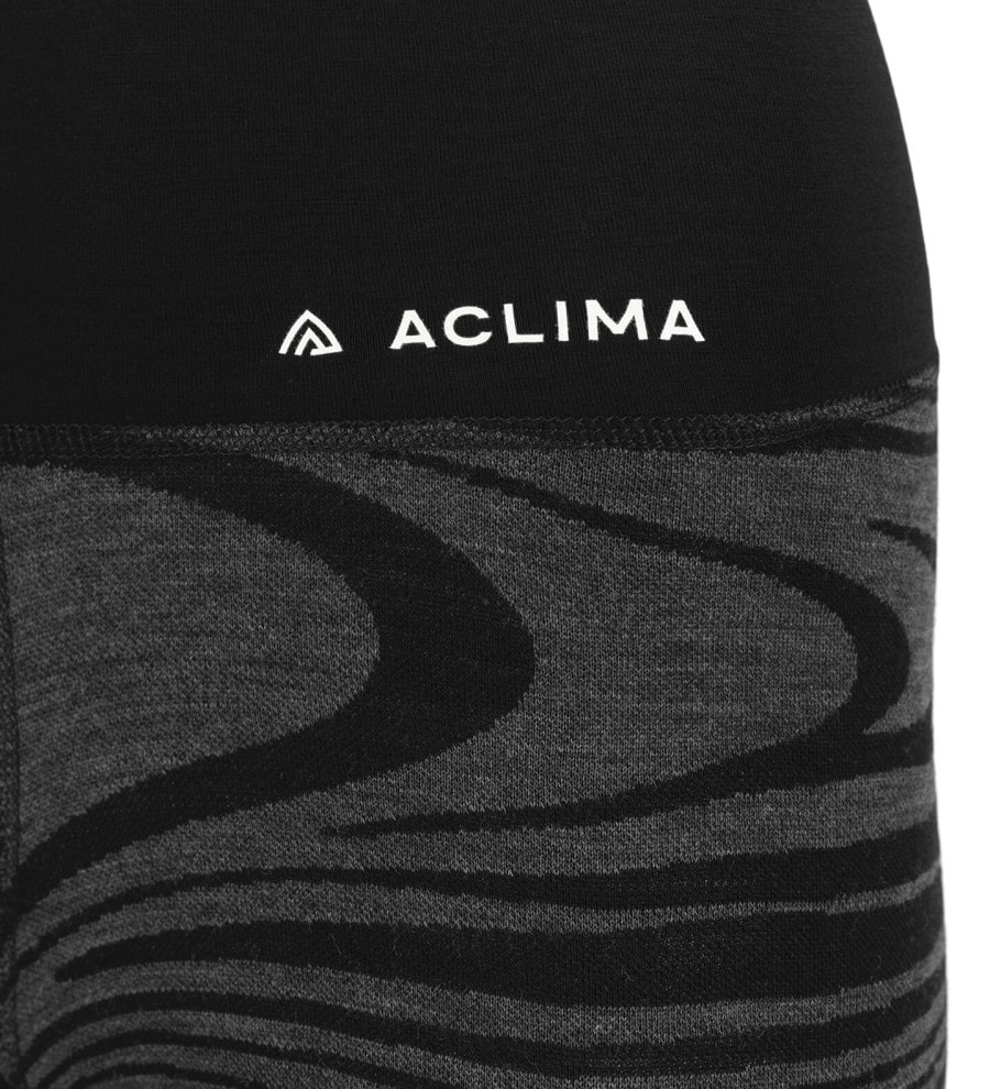 Aclima Warmwool Longs High Waist W Black Motion