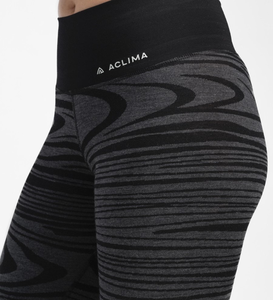 Aclima Warmwool Longs High Waist W Black Motion