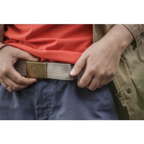 Fjällräven Canvas Brass Belt 4 cm. Dark Olive