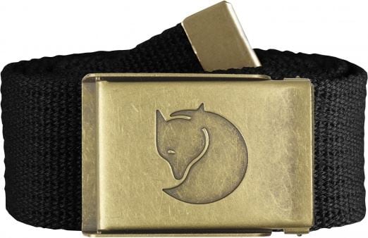 Fjällräven Canvas Brass Belt 4 cm. Black