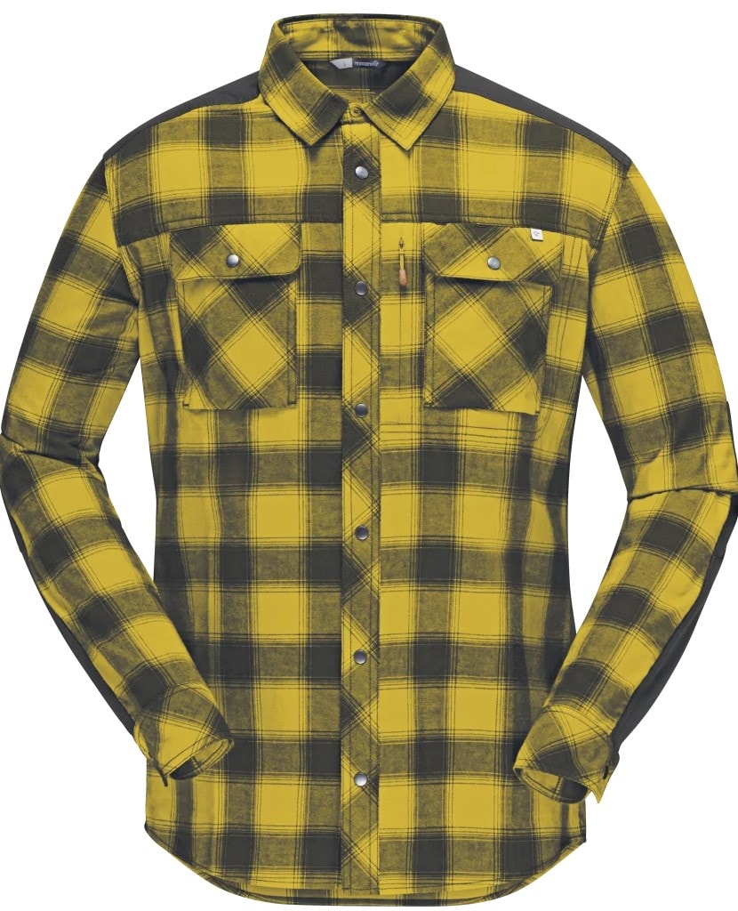 Norrøna svalbard flannel Shirt (M) Golden Palm Utgått