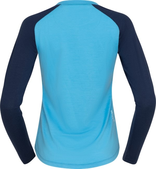 Norrøna Pureull Long Sleeve (W) Aquarius/Indigo Night Utgått