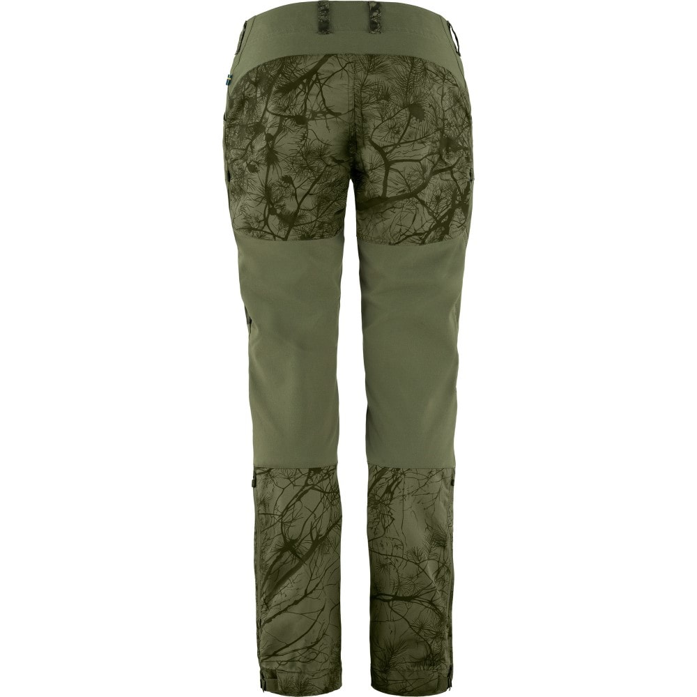 Fjällräven Keb Trousers W Regular Green Camo - Laurel Green