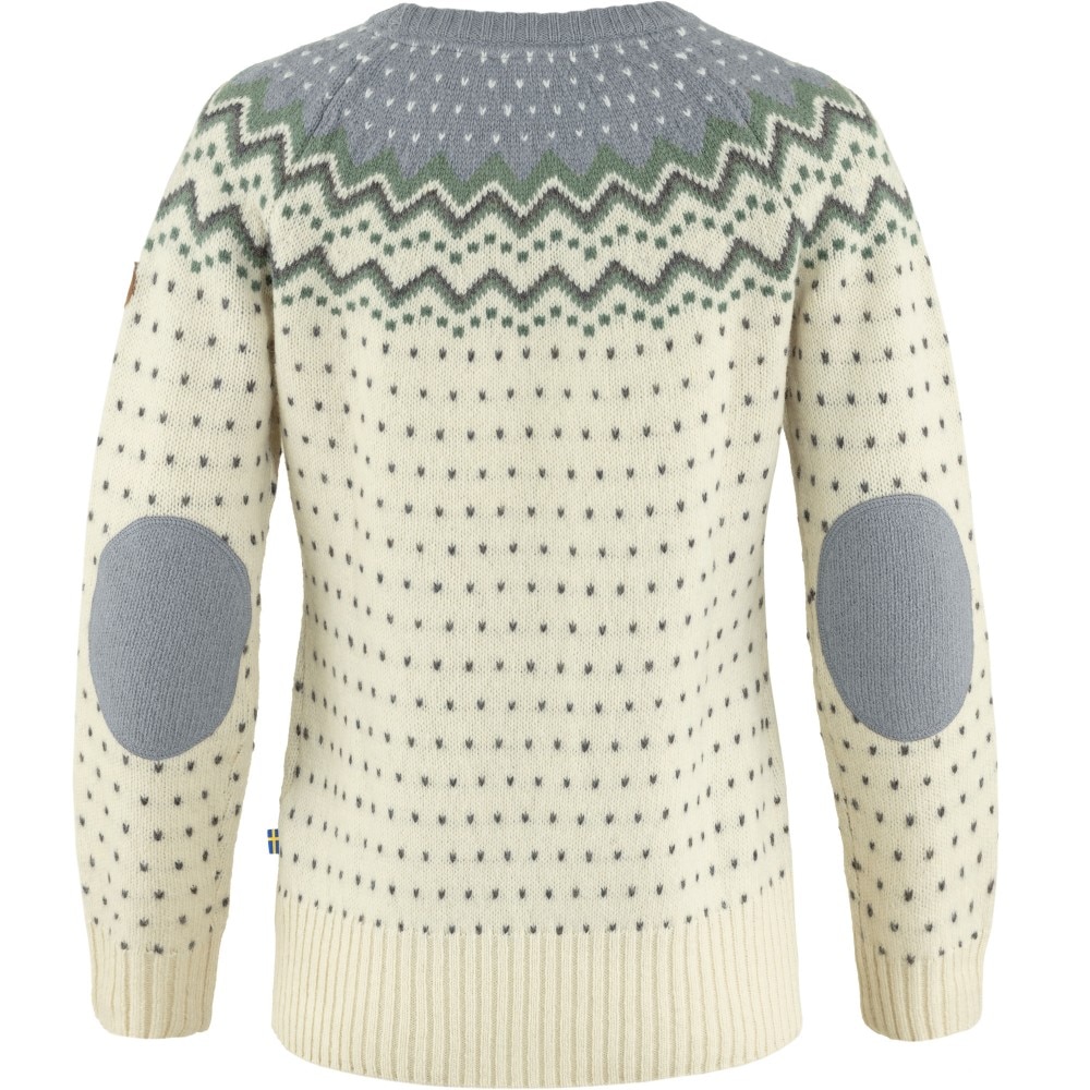 Fjällräven Övik Knit Sweater W Chalk White - Flint Grey