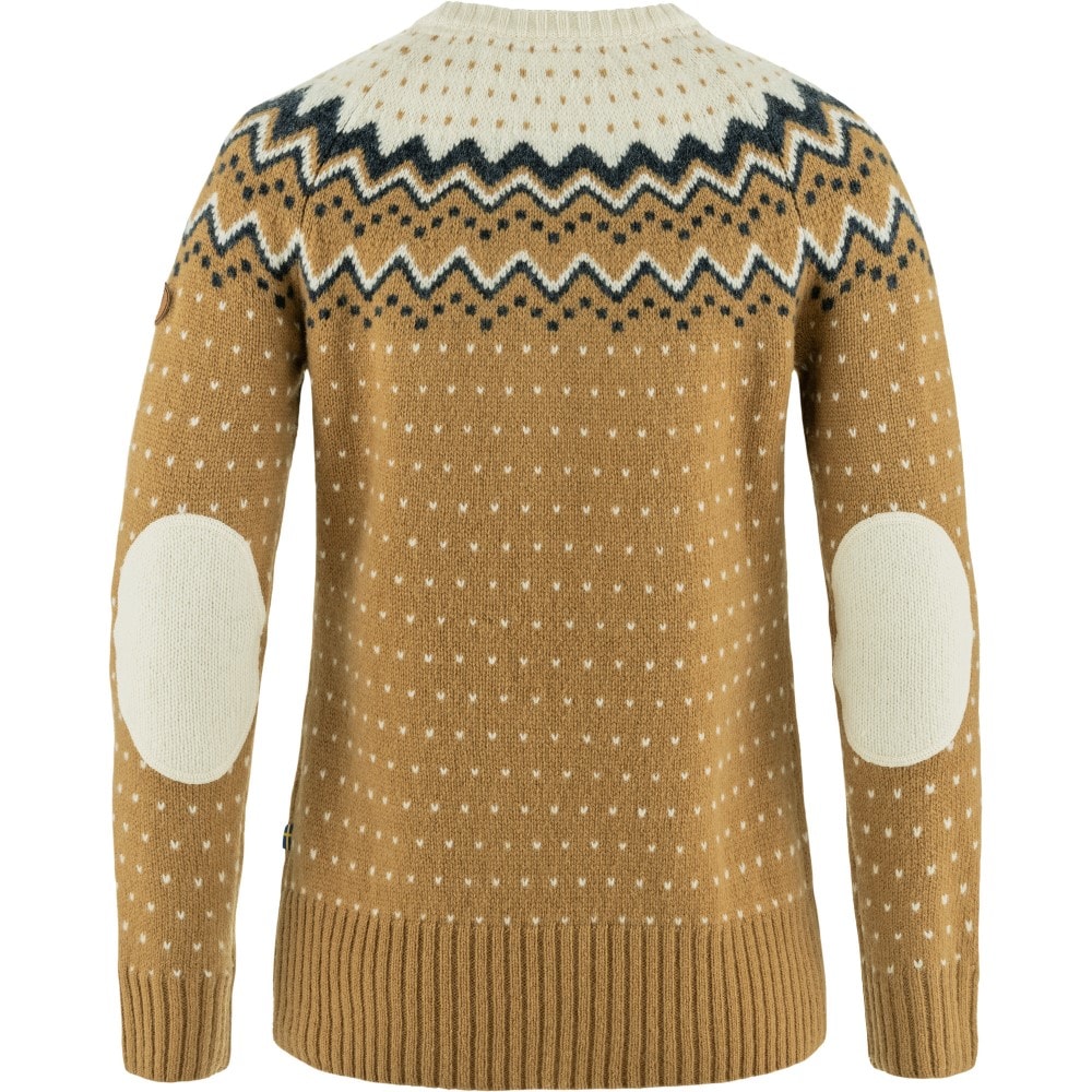 Fjällräven Övik Knit Sweater W Buckwheat Brown - Chalk White